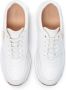 Kazar Dames witte leren sneakers op een verhoogde zool. White Dames - Thumbnail 4