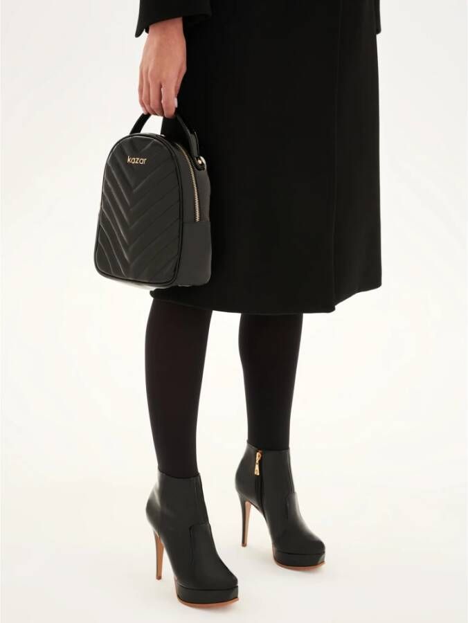 Kazar Dames zwarte laarzen Black Dames
