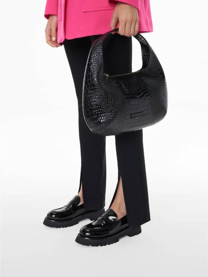 Kazar Dames zwarte leren loafers Black Dames