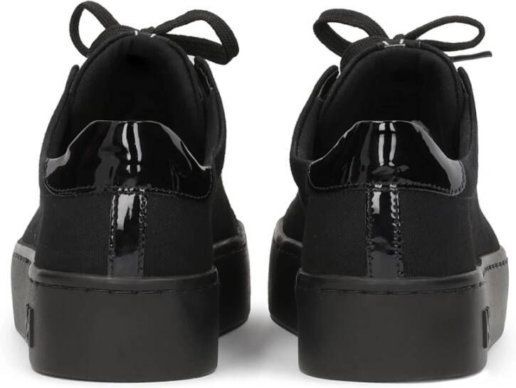 Kazar Dames zwarte sneakers met aantrekkelijke vetersluiting - Foto 3