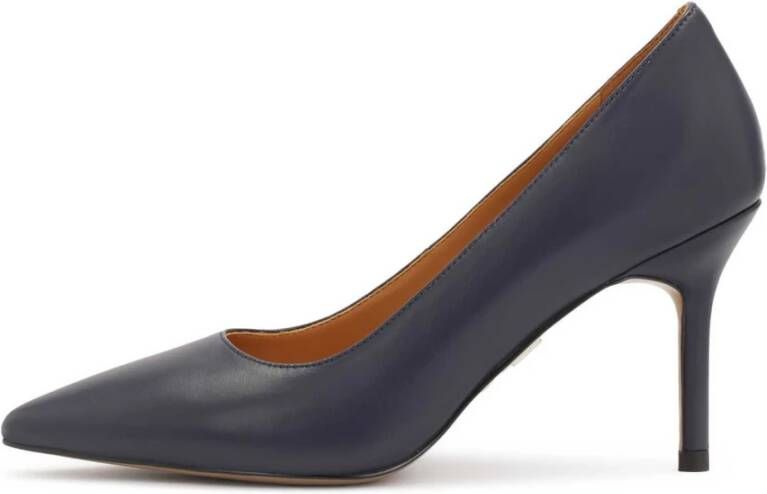 Kazar Donkerblauwe gladleren pumps