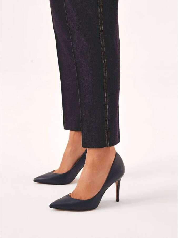 Kazar Donkerblauwe puntige pumps