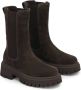 Kazar Donkerbruine Chelsea booties met een hoog bovenwerk en een dikke zool - Thumbnail 3