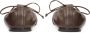 Kazar Studio Donkerbruine ballerina's met vastgebonden teenband Brown Dames - Thumbnail 12
