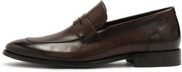 Kazar Elegante bruine leren loafers