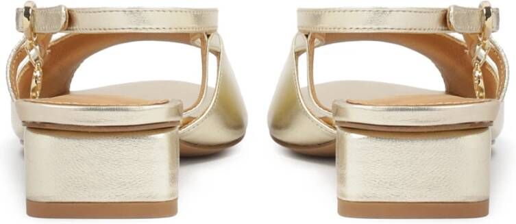 Kazar Elegante gouden sandalen met hielband Yellow Dames
