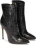 Kazar Elegante hoge stiletto laarzen met krokodillenpatroon Black Dames - Thumbnail 5