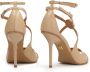 Kazar Elegante sandalen met hakken en kruisende bandjes en monogram Beige Dames - Thumbnail 3