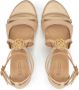 Kazar Elegante sandalen met hakken en kruisende bandjes en monogram Beige Dames - Thumbnail 4