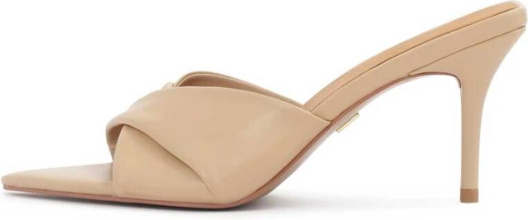 Kazar Elegante stiletto teenslippers met decoratieve overlappende band