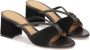 Kazar Elegante suède muiltjes met glanzende accenten Black Dames - Thumbnail 3