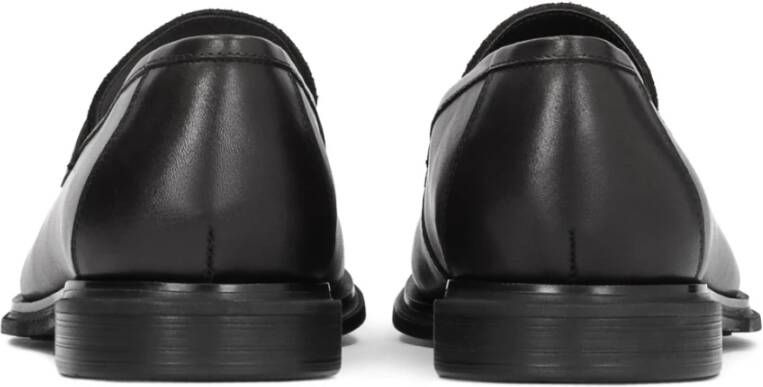 Kazar Elegante Zwarte Leren Loafers Black Heren