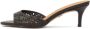 Kazar Elegante Zwarte Slippers met Openwork Patroon - Thumbnail 2