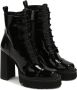 Kazar Gelakte laarzen met hoge hak en profielzool Black Dames - Thumbnail 3
