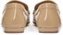 Kazar Gelakte mocassins met metalen ketting Beige Dames - Thumbnail 7