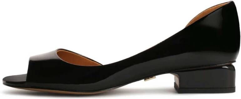Kazar Gelakte pumps met uitgesneden bovenkant en neuspads