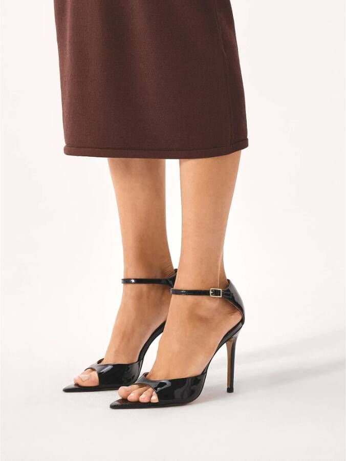 Kazar Gelakte sandalen met puntige tenen