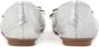 Kazar Gestanste leren ballerina's in zilverkleur Gray Dames - Thumbnail 3