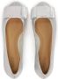 Kazar Gestanste leren ballerina's in zilverkleur Gray Dames - Thumbnail 4