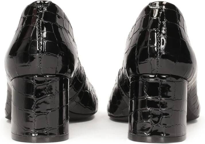 Kazar Gestempelde lakleren pumps