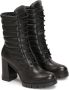 Kazar Gewatteerde leren veterschoenen Black Dames - Thumbnail 2