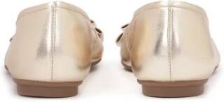 Kazar Gouden ballerina's met ronde neus