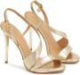 Kazar Gouden leren sandalen met hak Yellow Dames - Thumbnail 3