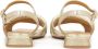 Kazar Gouden platte sandalen met lage hak Yellow Dames - Thumbnail 7