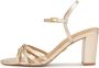 Kazar Gouden sandalen met een brede hak - Thumbnail 2