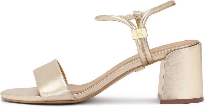 Kazar Gouden sandalen met unieke sluiting