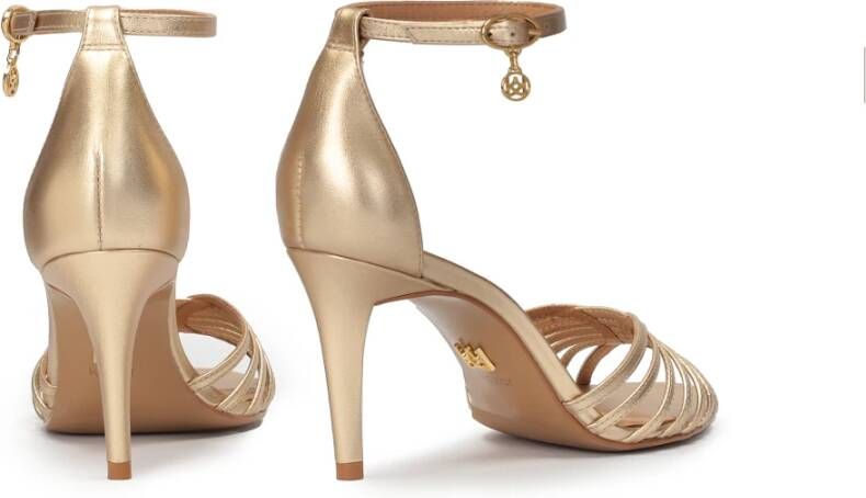 Kazar Gouden sandalen met volledige hak Yellow Dames