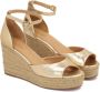 Kazar Gouden sandalen op anker bedekt met jute koord Yellow Dames - Thumbnail 3