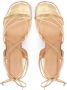 Kazar Gouden sandalen op een blokhak om de kuit gestrikt Yellow Dames - Thumbnail 5