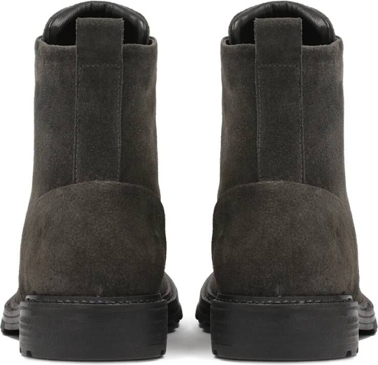 Kazar Grijze Suède Minimalistische Enkellaarzen Gray Heren