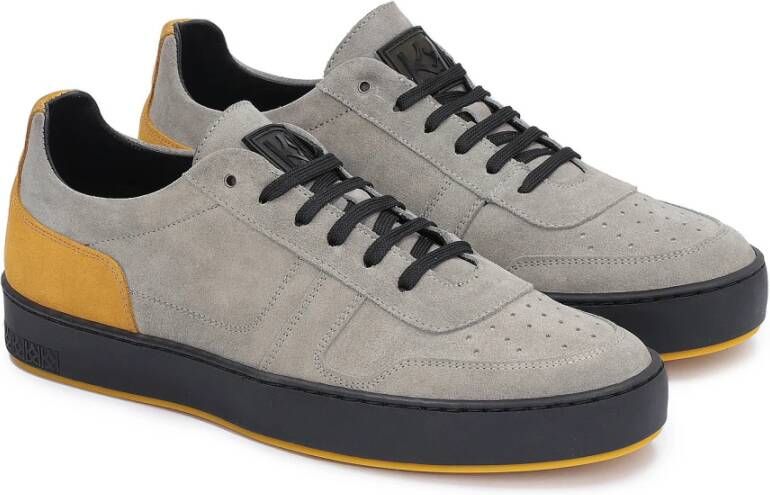 Kazar Grijze suède vetersneakers voor heren Multicolor Heren