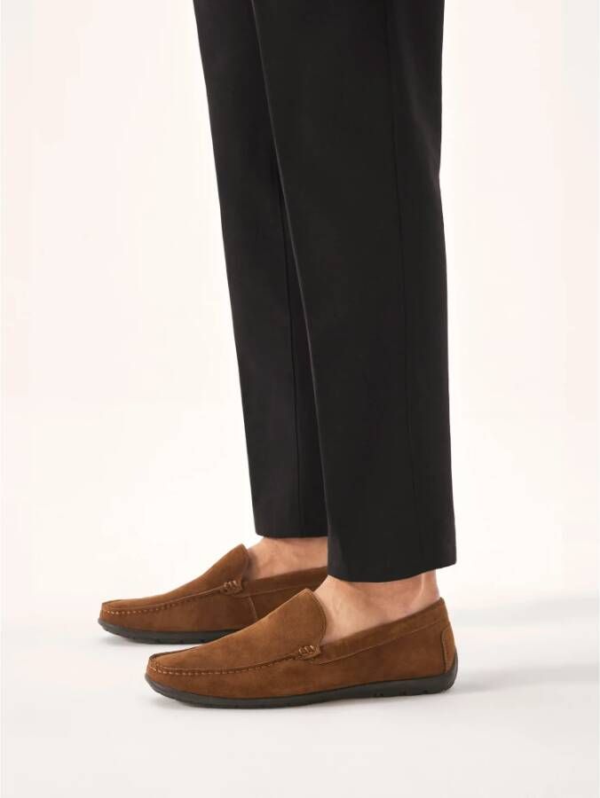 Kazar Heren elegante bruine suède mocassins Brown Heren