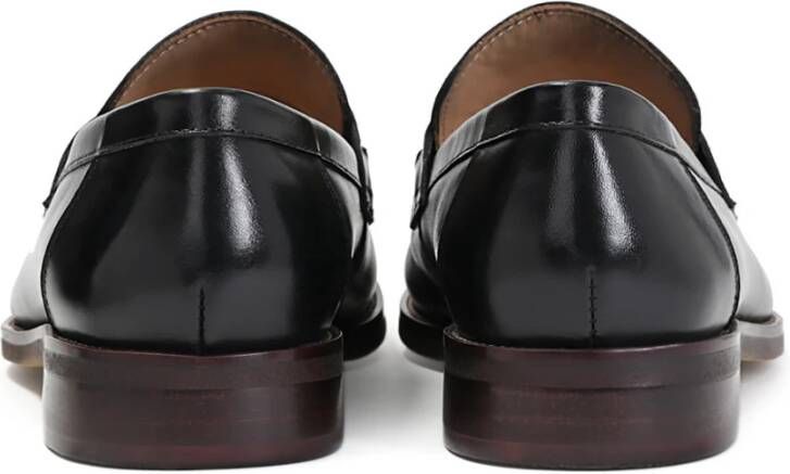 Kazar Heren elegante zwarte loafers met metalen decoratie Black Heren