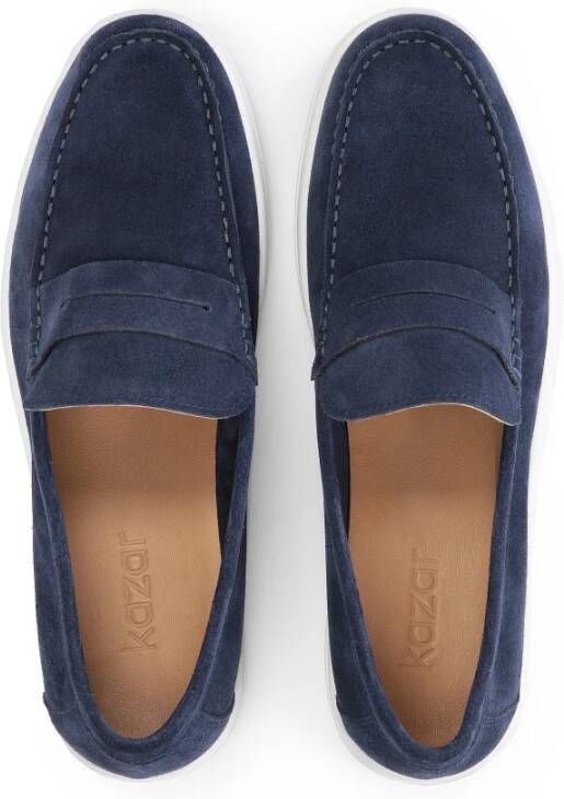 Kazar Heren instap marineblauwe sneakers