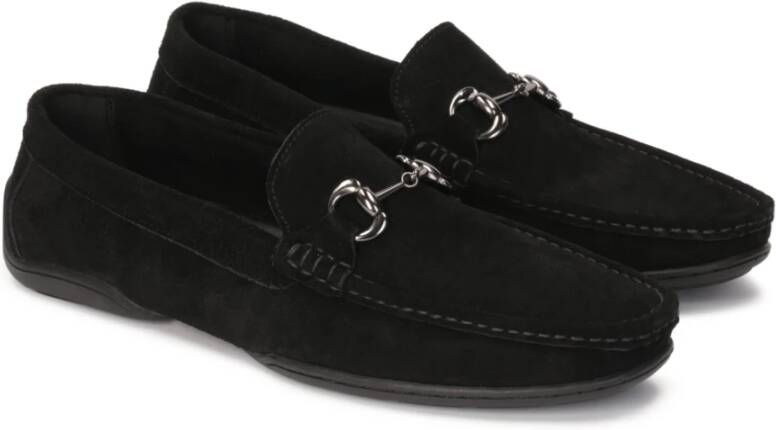 Kazar Heren instap mocassins gemaakt van suède leer Black Heren