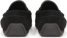 Kazar Heren instap mocassins gemaakt van suède leer Black Heren