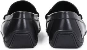 Kazar Heren leren mocassins in een klassieke tint met een decoratie Black Heren