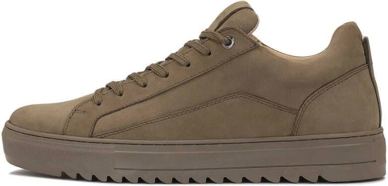 Kazar Heren sneakers in khaki met dikke zool Green Heren