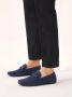 Kazar Heren stijlvolle nubuck marineblauwe mocassins met een applicatie Blue Heren - Thumbnail 6