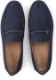Kazar Heren stijlvolle nubuck marineblauwe mocassins met een applicatie Blue Heren - Thumbnail 8