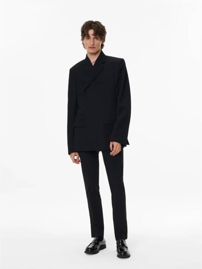 Kazar Herenstudio Zwarte leren loafers Black Heren