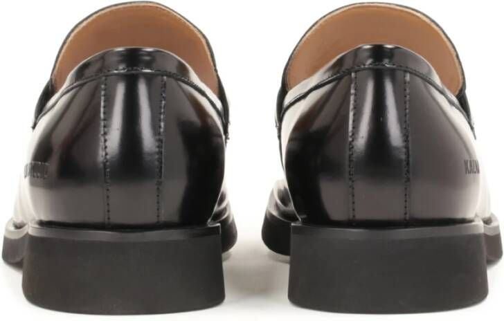 Kazar Herenstudio Zwarte leren loafers Black Heren