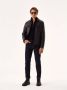Kazar High-top sneakers met mat rubberen inzetstuk Black Heren - Thumbnail 4