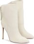 Kazar Hoge leren laarzen met hoge hakken Beige Dames - Thumbnail 3