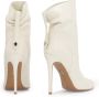 Kazar Hoge leren laarzen met hoge hakken Beige Dames - Thumbnail 7