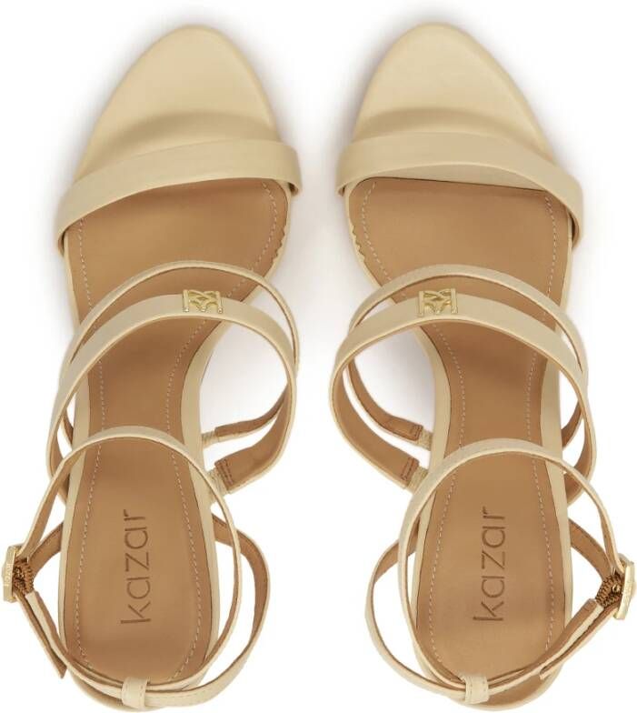 Kazar Hoge leren sandalen met hoge hakken